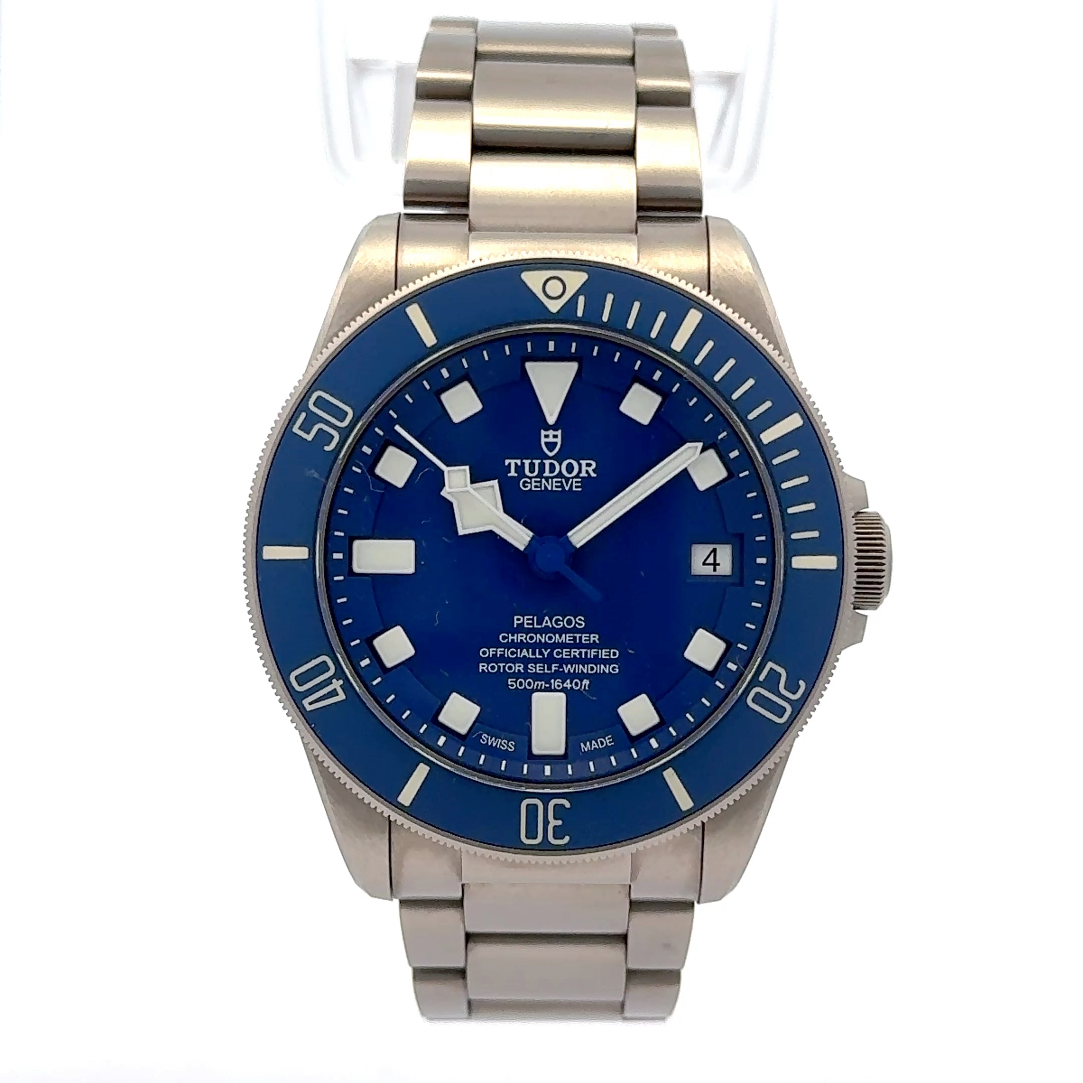 2020 Tudor Pelage's Chronometer - M25600TB-0001 Automatic Blue Dial Men's Watch titanium