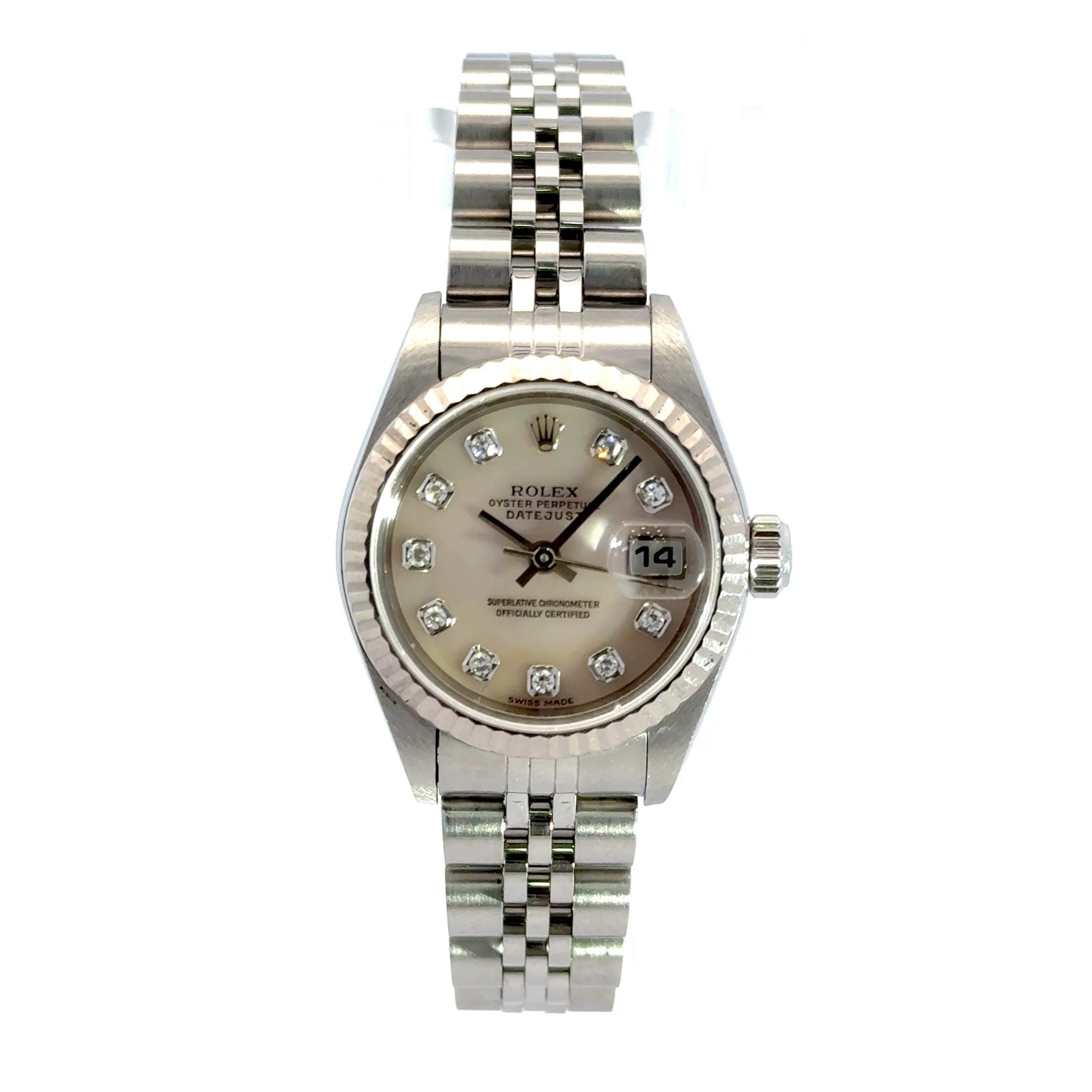 2000 Rolex Datejust Ladies #79174 - 26mm Jubilee Stainless Original FACTORY Diamond Dial