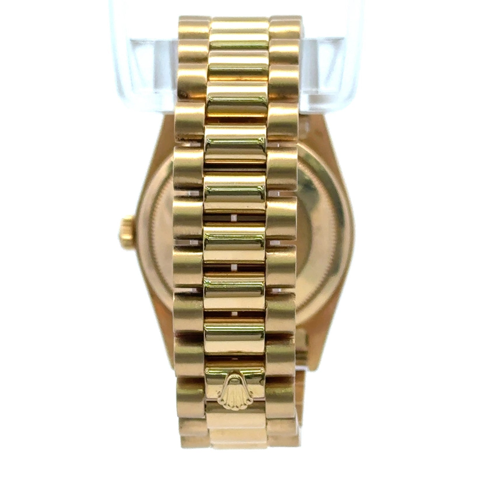 1989 Rolex Day Date #18038 - 36 mm Presidential 18k Full Gold Fluted Bezel Gold Diamond Dial
