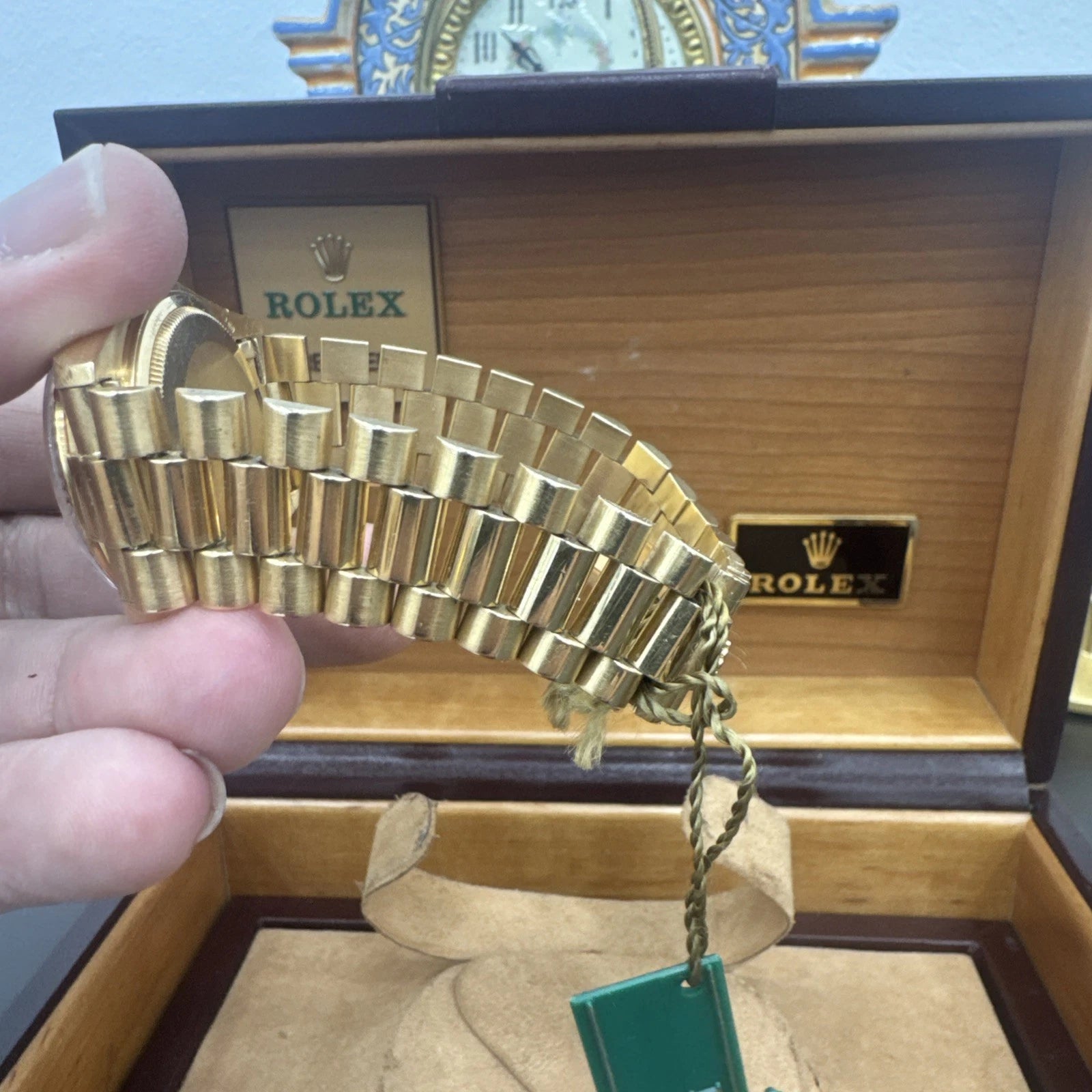 Rolex Day-Date “President” 18038 (1980) 18K Yellow Gold, Original Box. Serviced