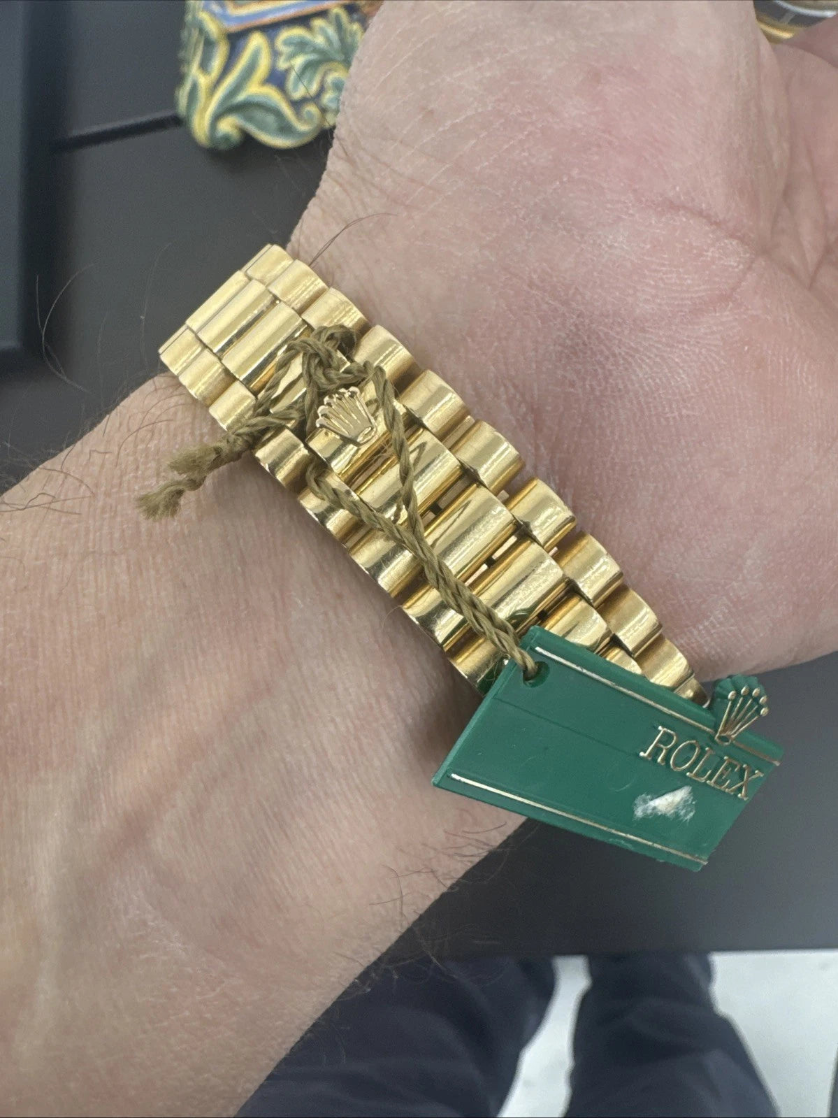 Rolex Day-Date “President” 18038 (1980) 18K Yellow Gold, Original Box. Serviced