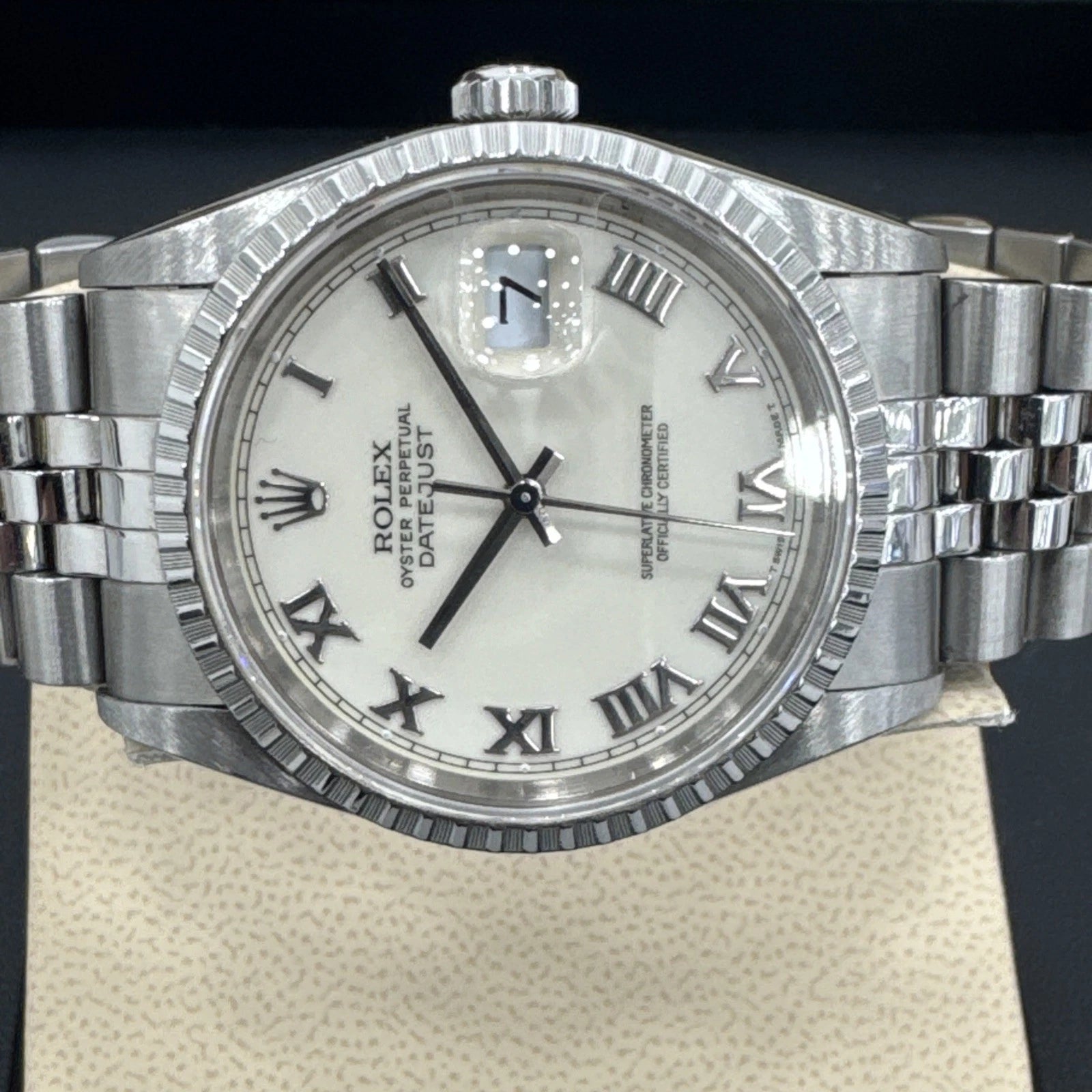 Rolex Datejust 16220 – Ivory Roman 36mm