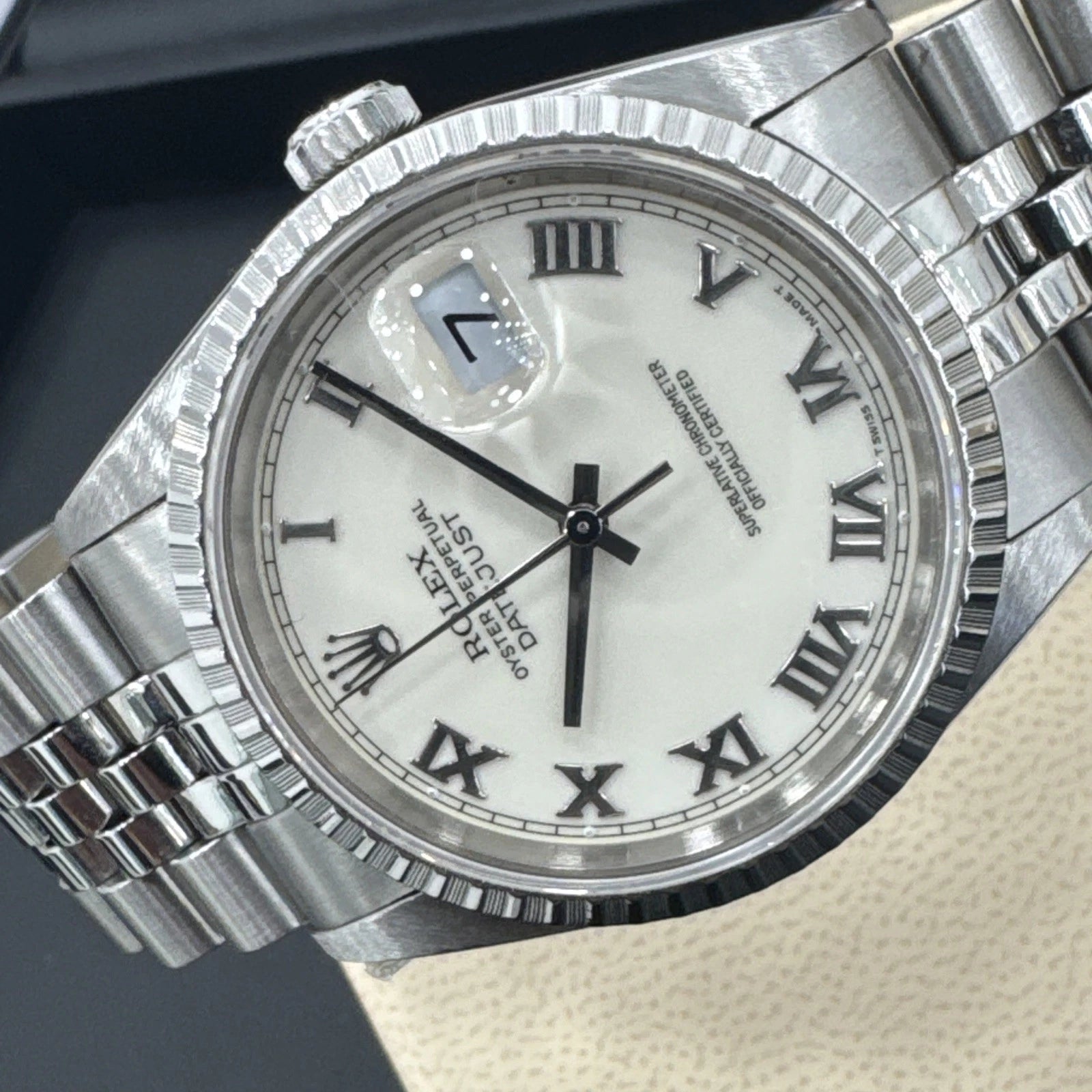 Rolex Datejust 16220 – Ivory Roman 36mm