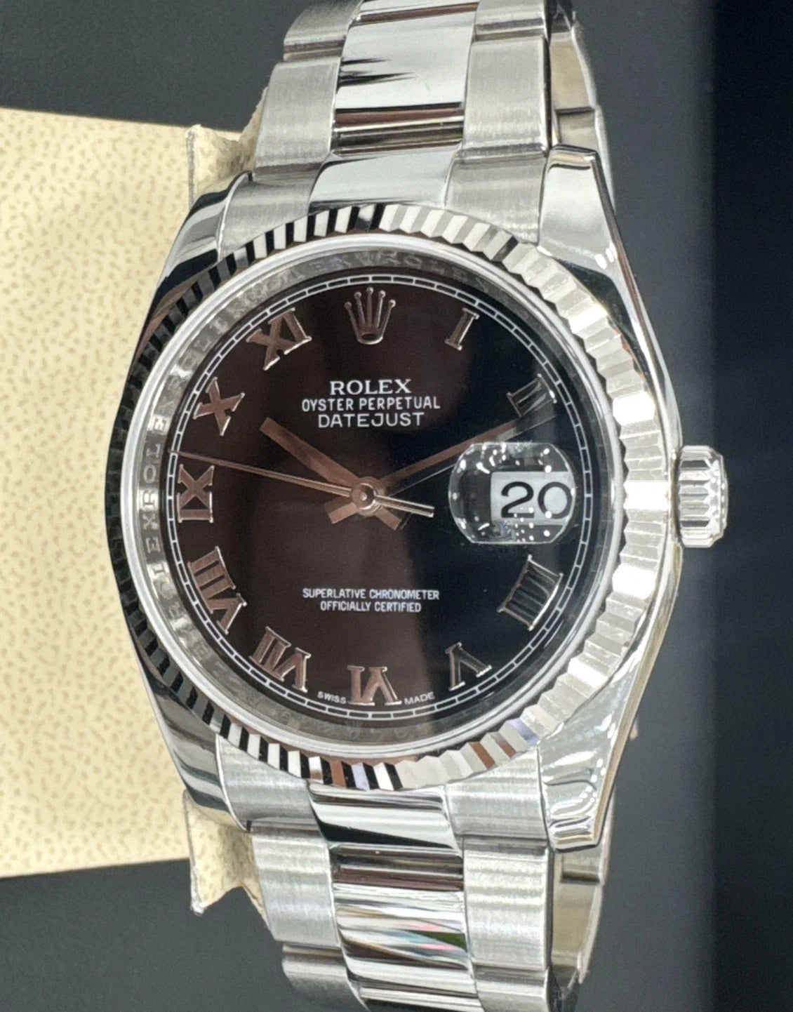 Rolex Datejust 36mm – Model 116234 (2018) – Black Dial with Roman Numerals