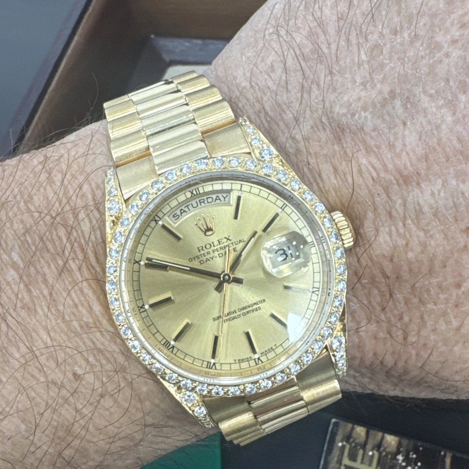 Rolex Day-Date “President” 18238 (1991) – 18K Yellow Gold, Original Box & Papers