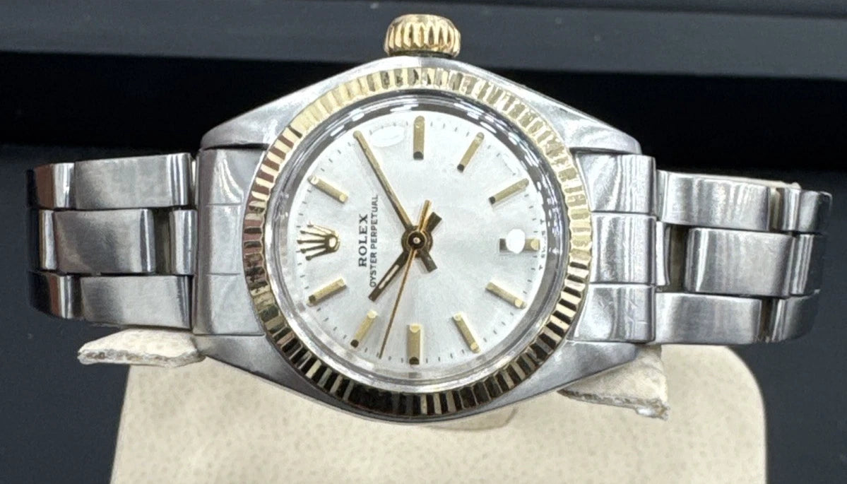 Vintage 1973 Rolex Oyster Perpetual 6719 – Steel & Gold, Serviced & Warranty