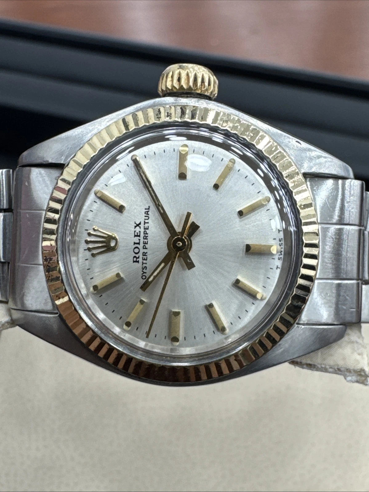 Vintage 1973 Rolex Oyster Perpetual 6719 – Steel & Gold, Serviced & Warranty