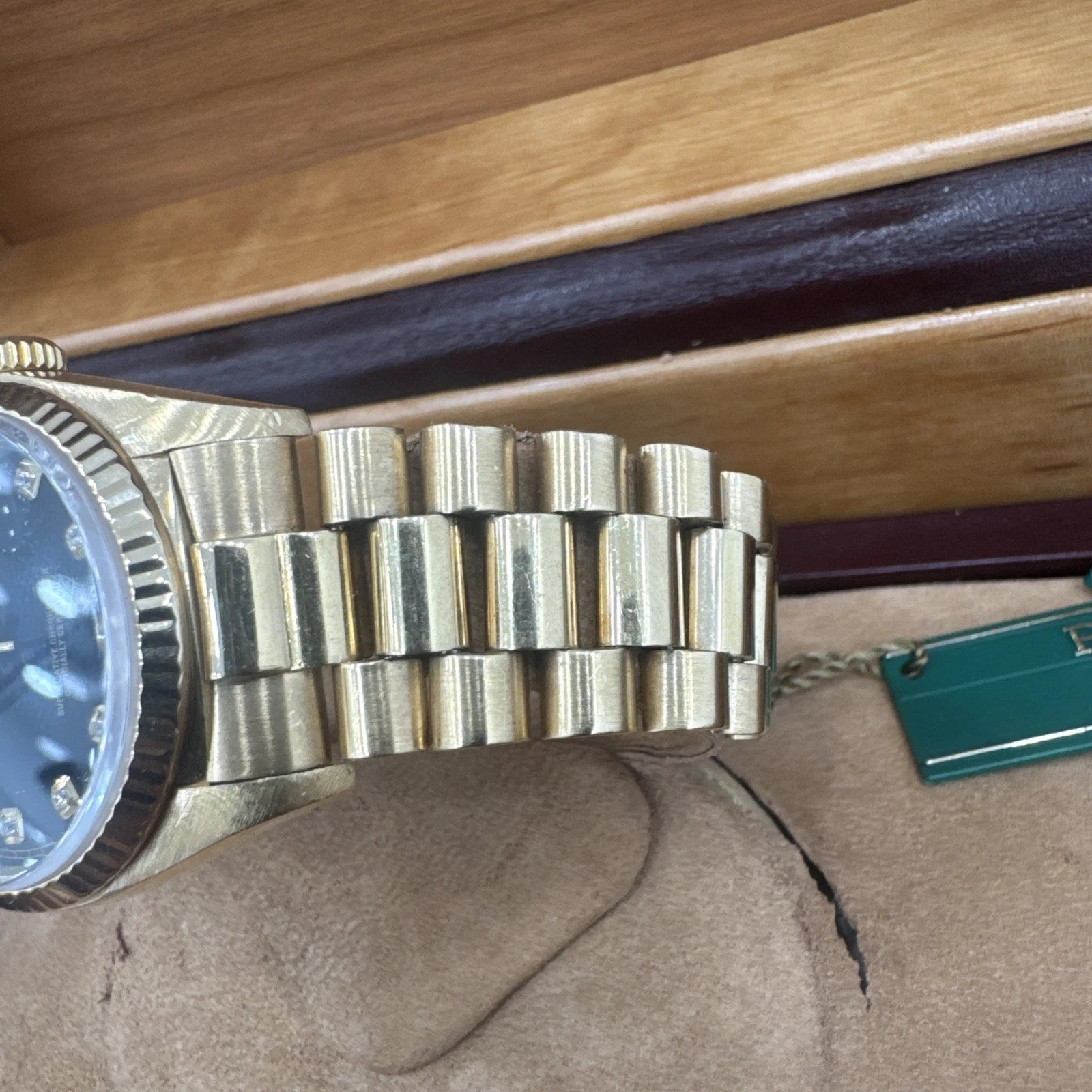 Rolex Day-Date “President” 18038 (1980) 18K Yellow Gold, Original Box. Serviced