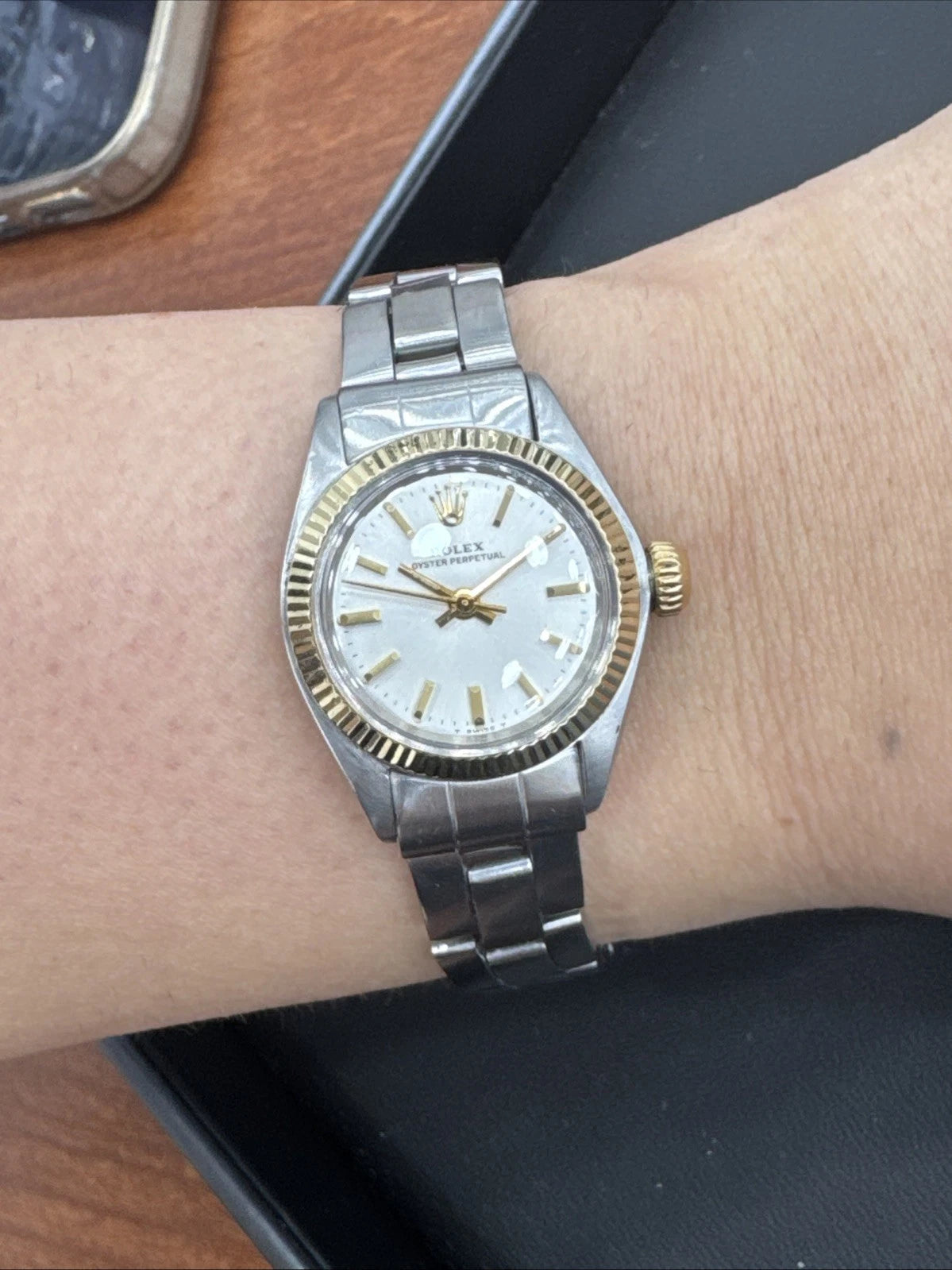 Vintage 1973 Rolex Oyster Perpetual 6719 – Steel & Gold, Serviced & Warranty