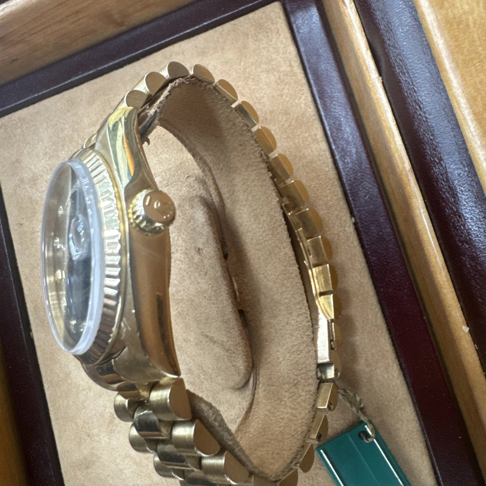 Rolex Day-Date “President” 18038 (1980) 18K Yellow Gold, Original Box. Serviced