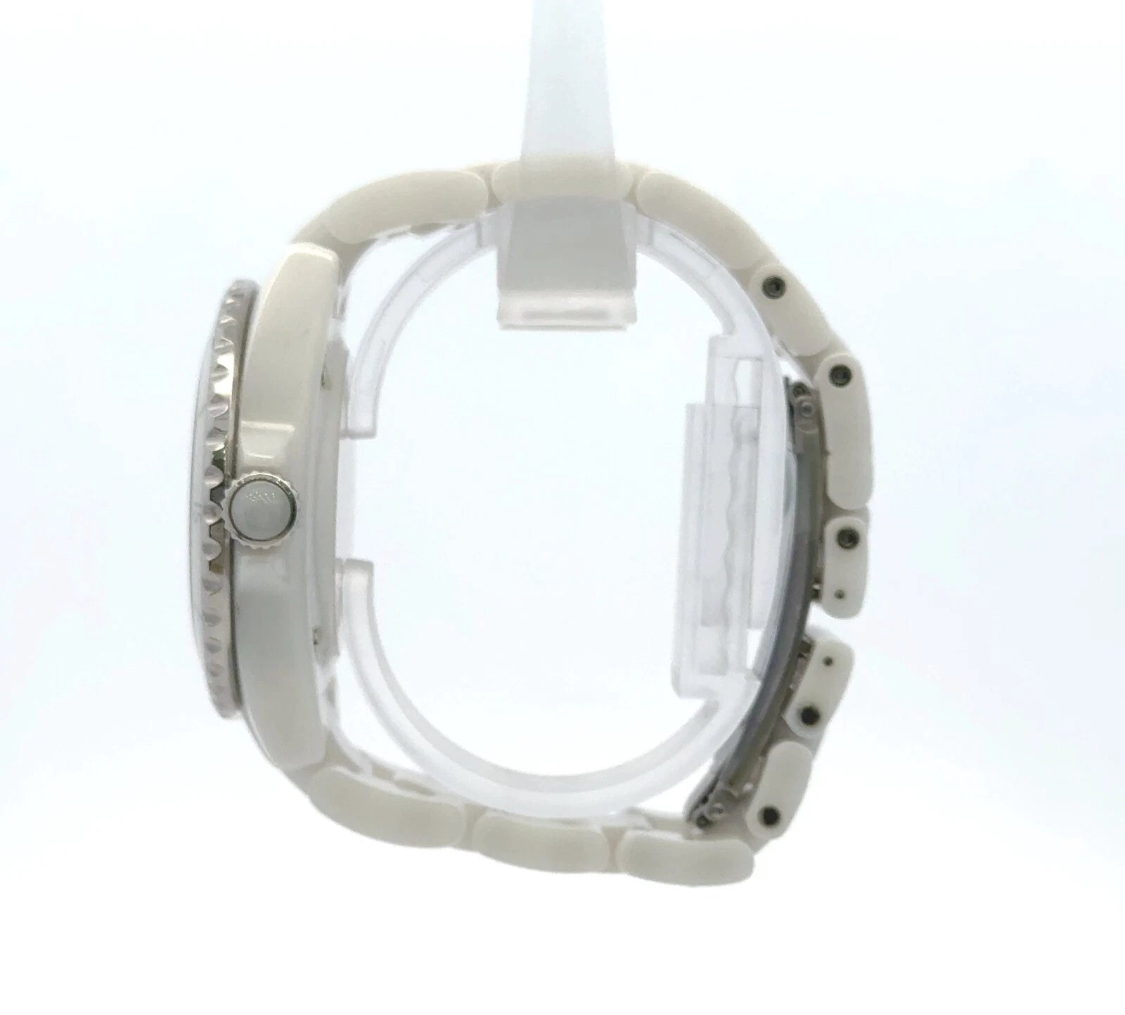Chanel J12 - 12.1 - 38mm White ceramic case/white ceramic bracelet-Diamond dial