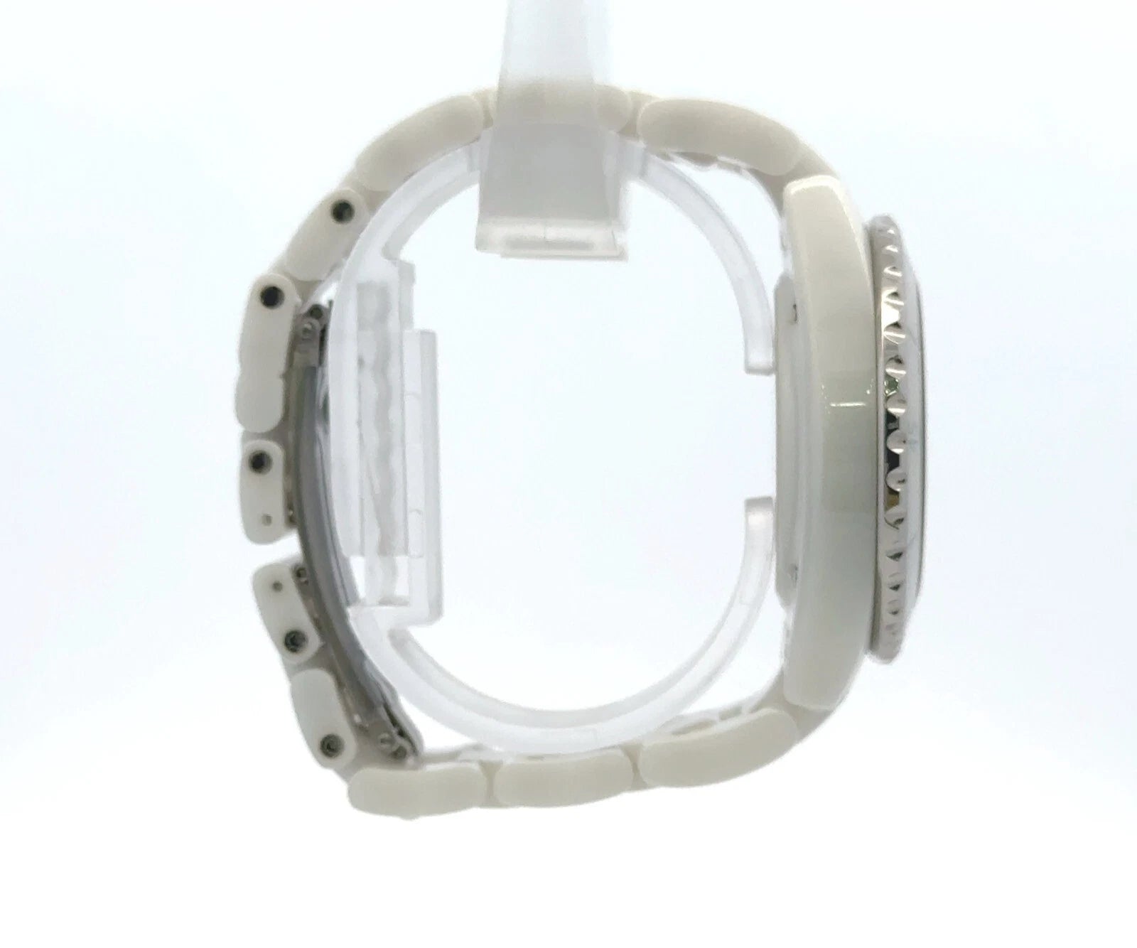 Chanel J12 - 12.1 - 38mm White ceramic case/white ceramic bracelet-Diamond dial