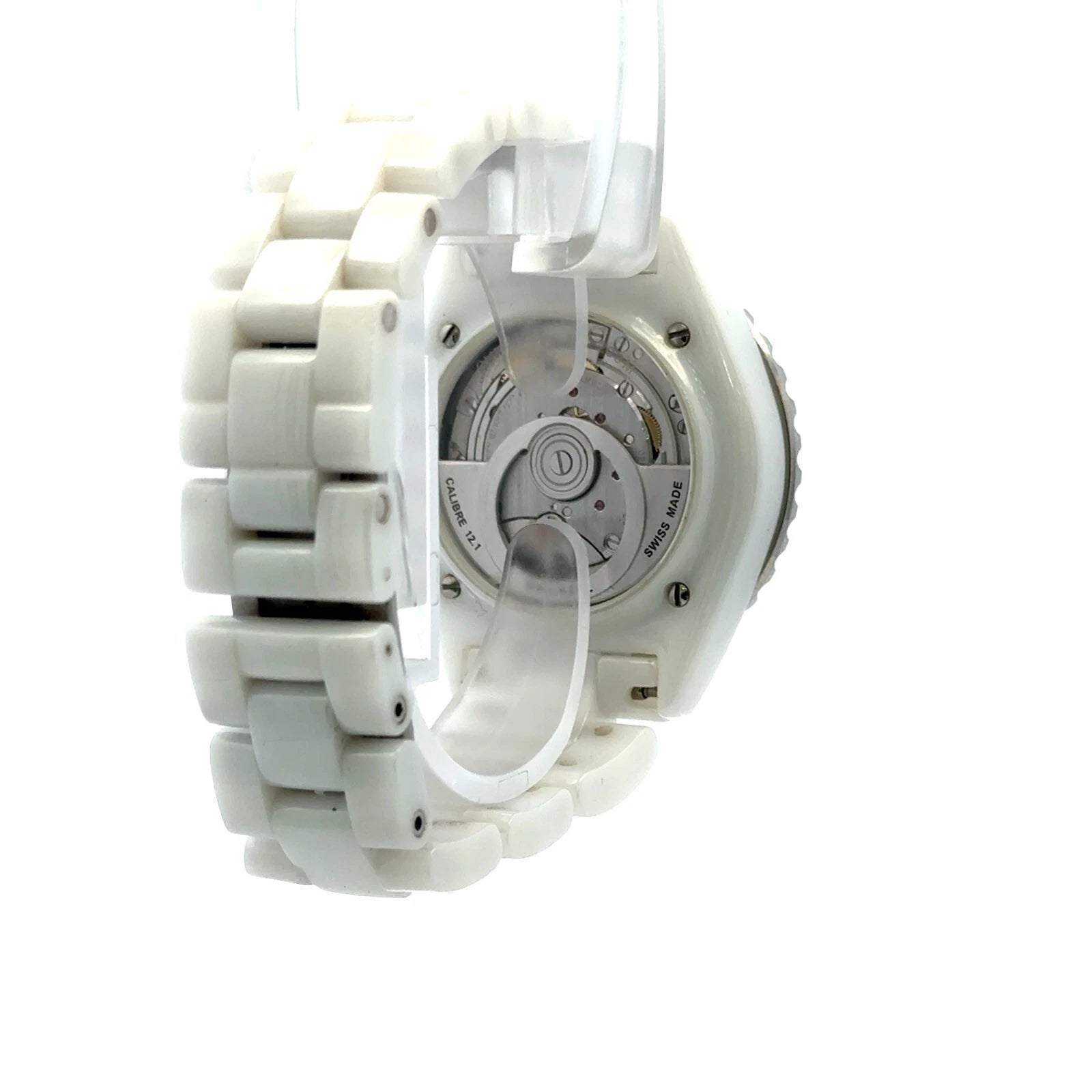 Chanel J12 - 12.1 - 38mm White ceramic case/white ceramic bracelet-Diamond dial