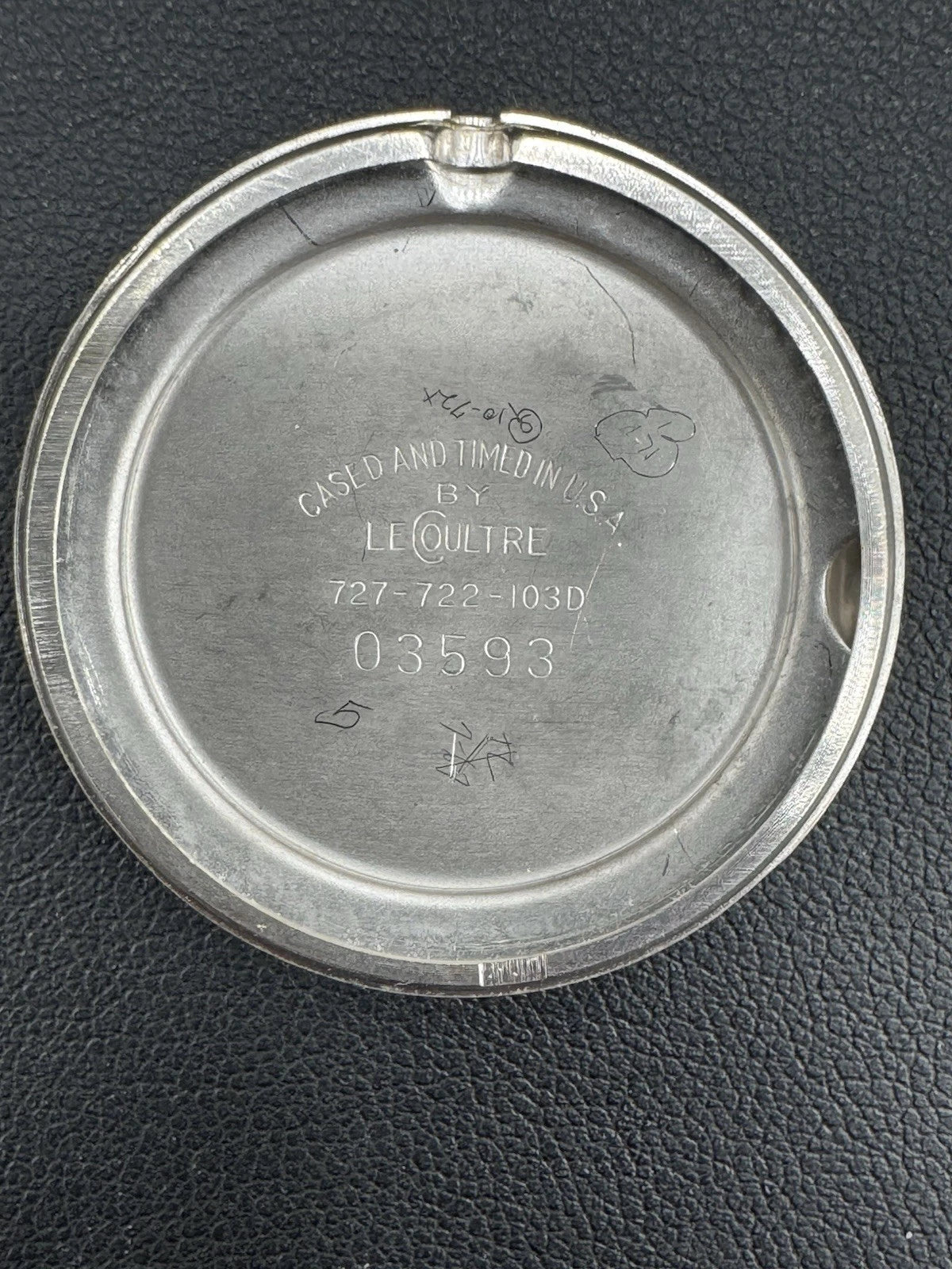 Vintage LeCoultre Vacheron “Mystery Dial” 14K W Gold Diamond Rare Galaxy Style