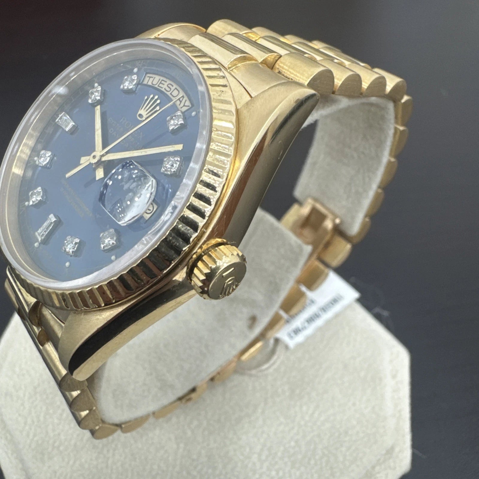 Rolex Day-Date “President” 18038 (1985) – 18K Yellow Gold, Original Box & Papers