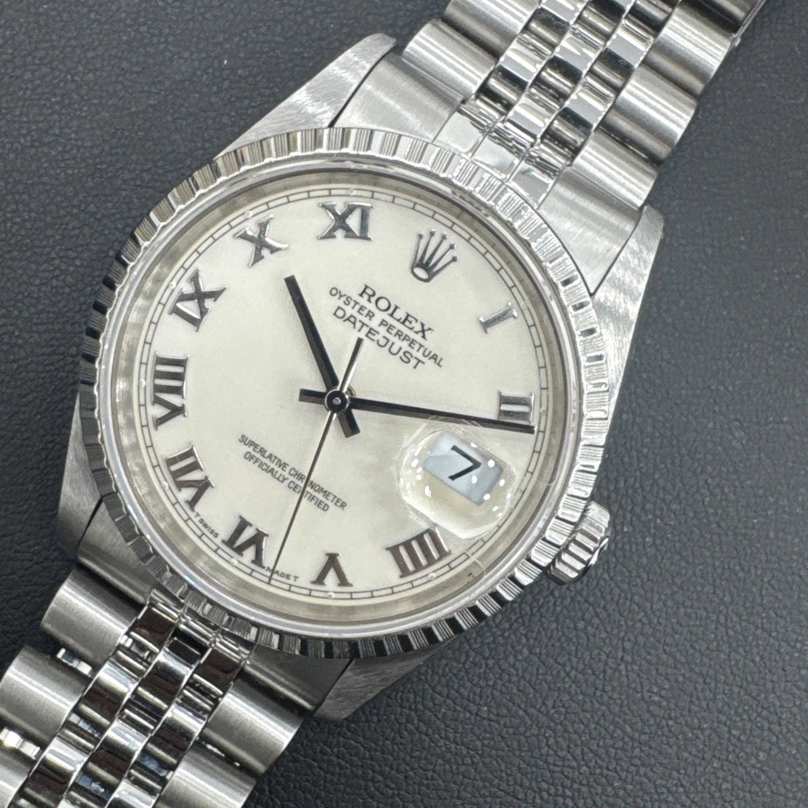 Rolex Datejust 16220 – Ivory Roman 36mm